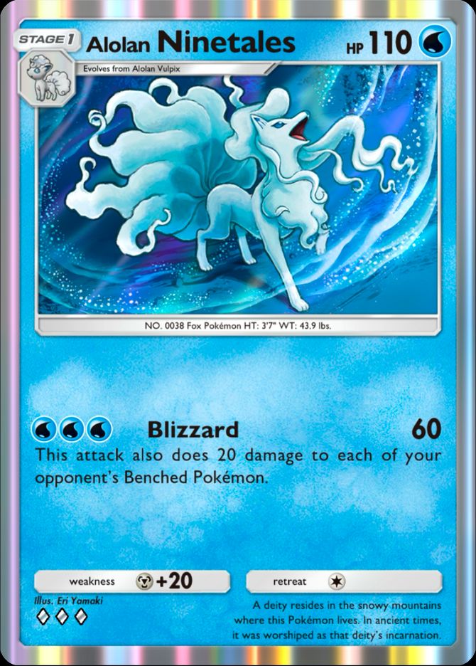 most expensive ninetales pokemon card - ex 186/165 - Pokemon 151 - Full Art Ultra Rare [Colorless]. Ninetales [Reverse Holo] #17 Prices