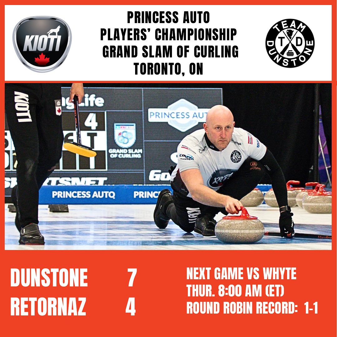 Team Dunstone - A quick start, with four points in the...
