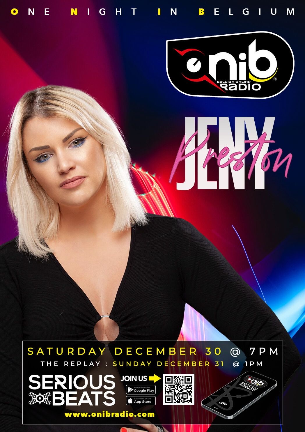 Jeny Preston - Retrouvez moi ce soir sur ONIB Radio à 19H...