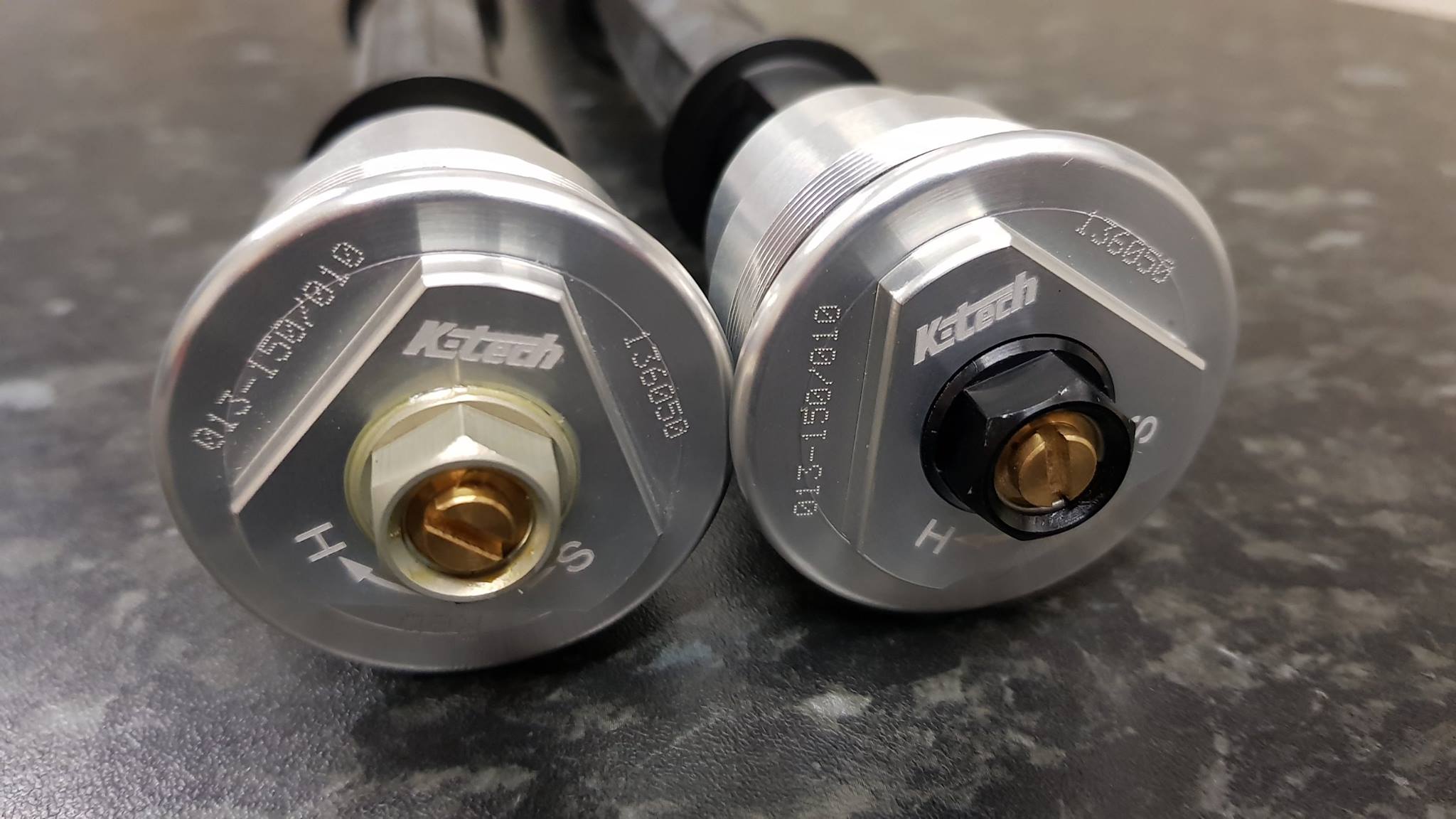 Kawasaki ZX10 2016-2020 (gen 5) K-tech suspension cartridges and