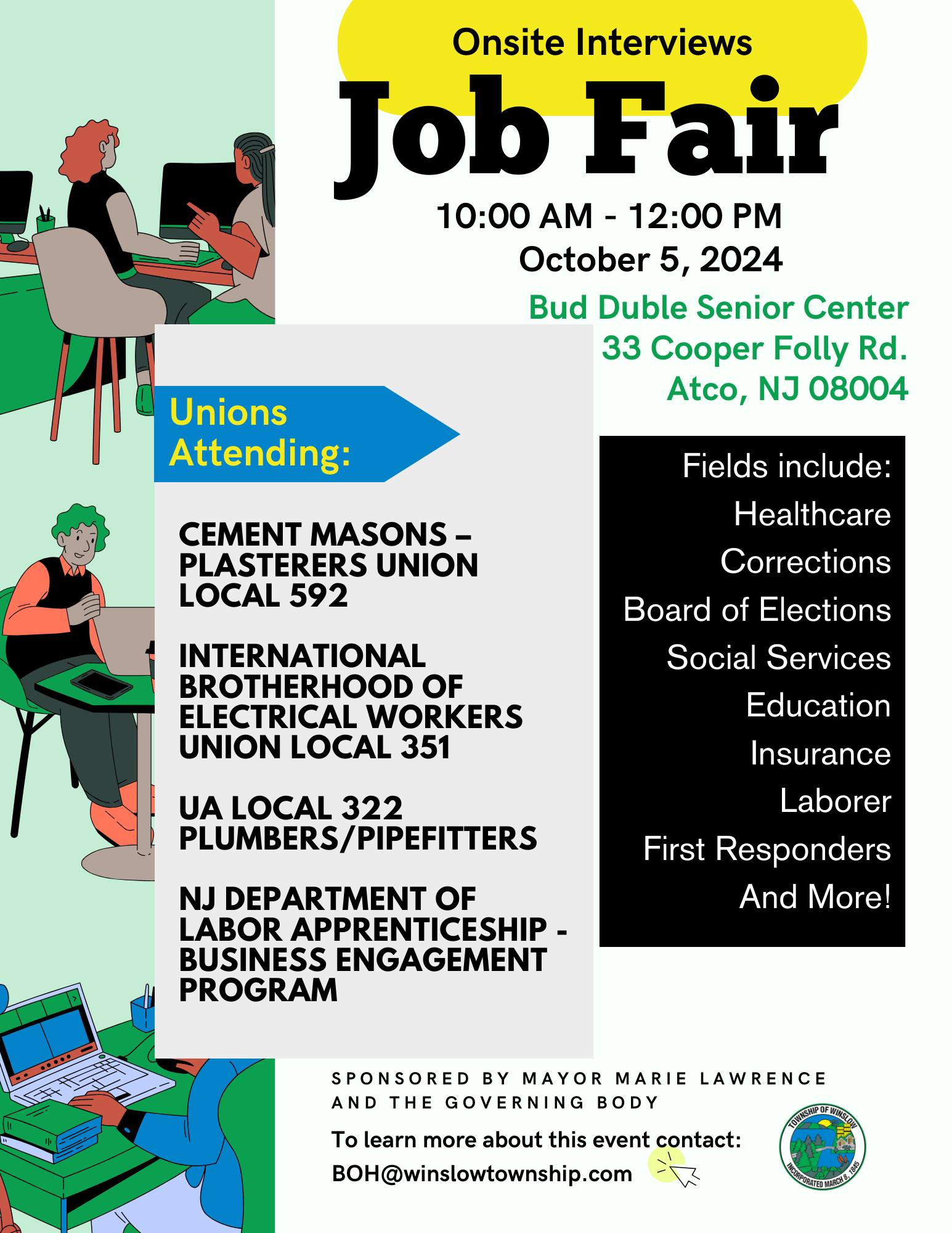 Calling all jobseekers... - Township of Winslow-Government