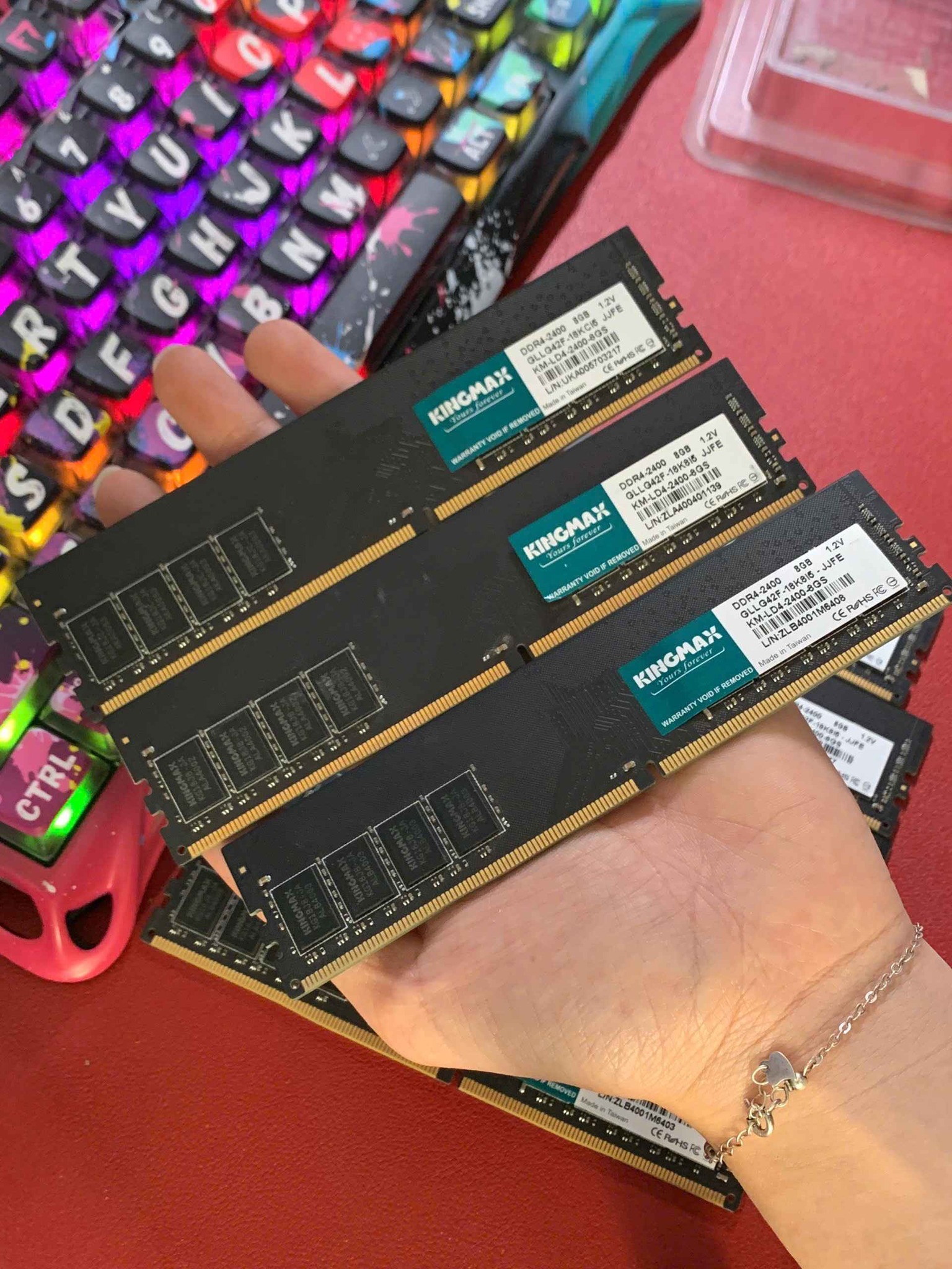Ram Pc Ddr4 8gb bus 2400 Kingmax tháo máy , siêu bền Giá 900k - Key ...