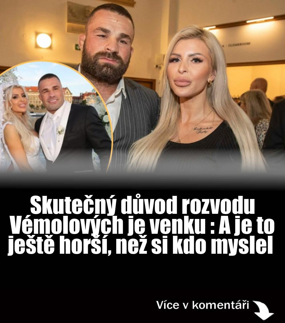 Vše ze srdce - Skutečný důvod rozvodu Vémolových je venku... | Facebook