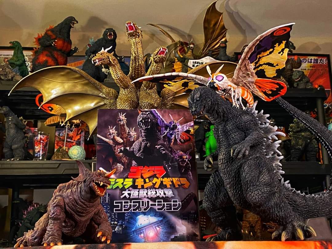 Giant monsters attack with Godzilla, Mothra, and King Ghidorah