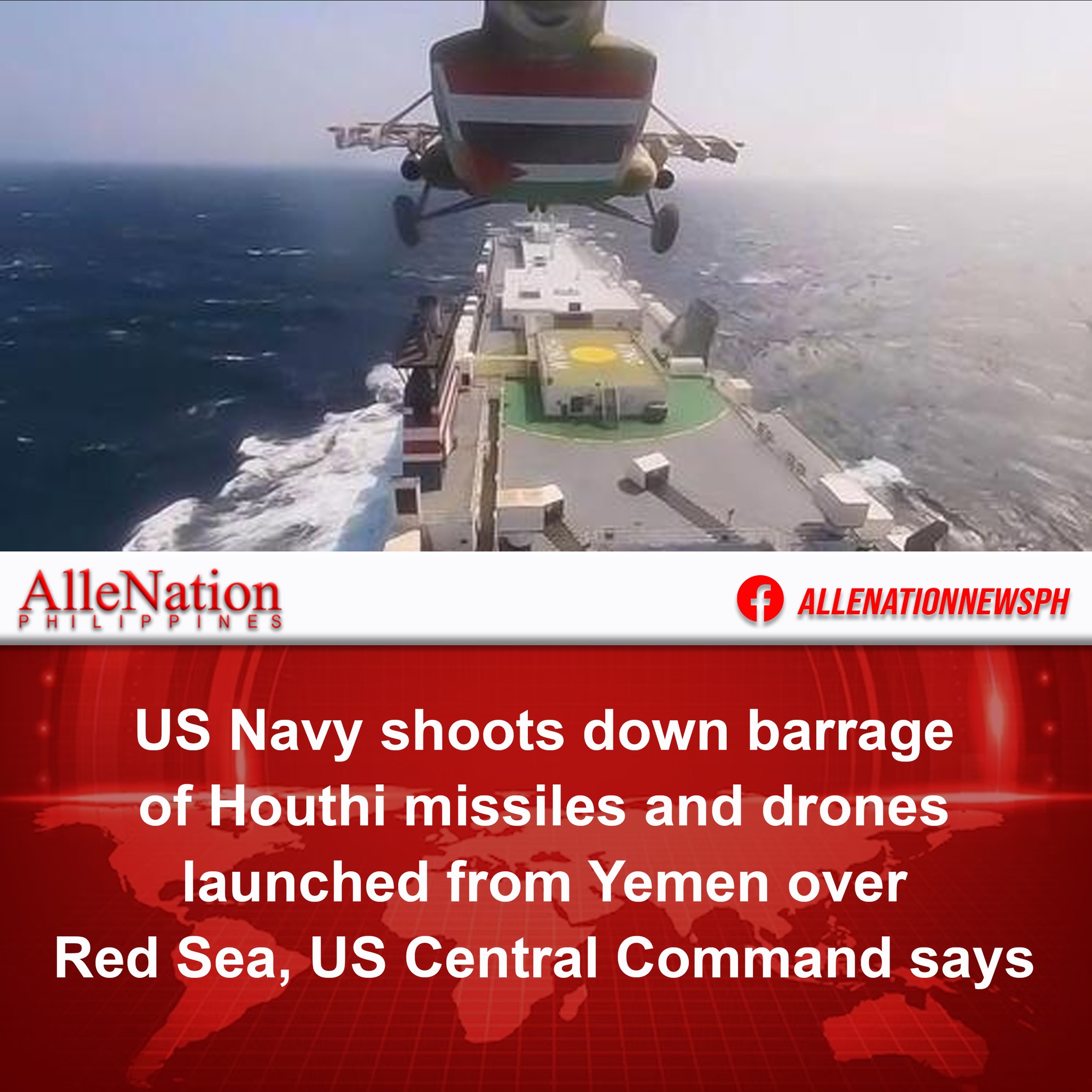 AlleNation - The US Navy shot down 21 Houthi missiles and drones ...