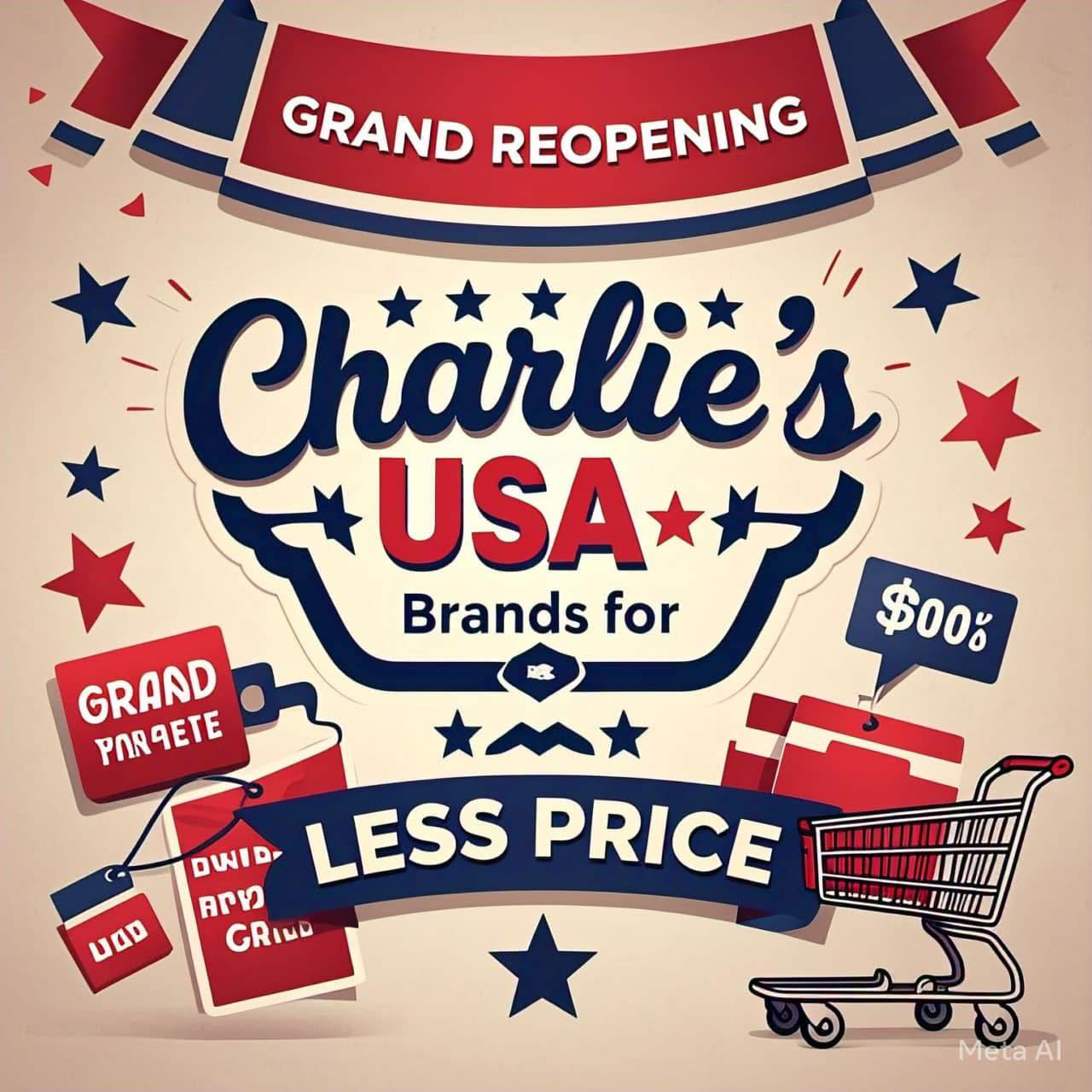 Charlie’s... - Charlie’s USA Brand Designs for Less price