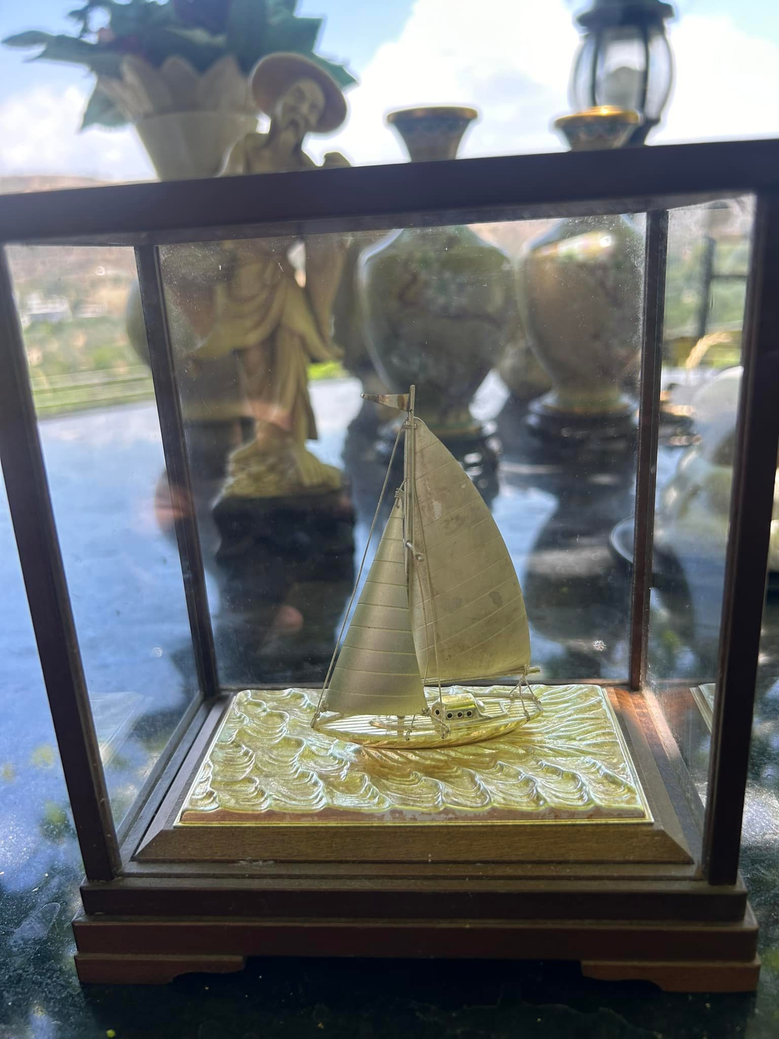 Magnificent Sterling Silver .960 Ship By Seki Takehiko Japan