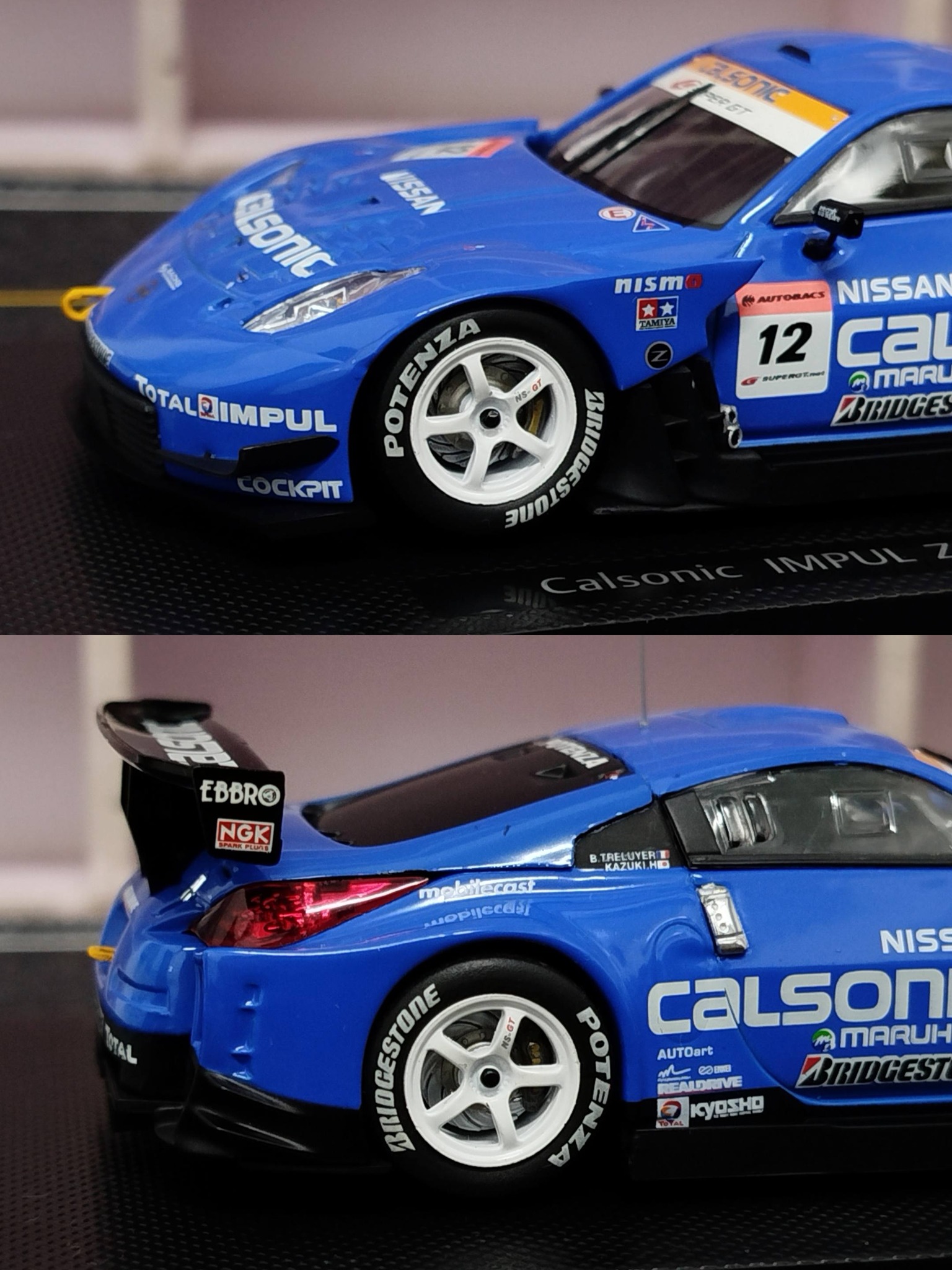 Ebbro 1:43 Nissan 350Z Calsonic Impul Z SuperGT No.12
