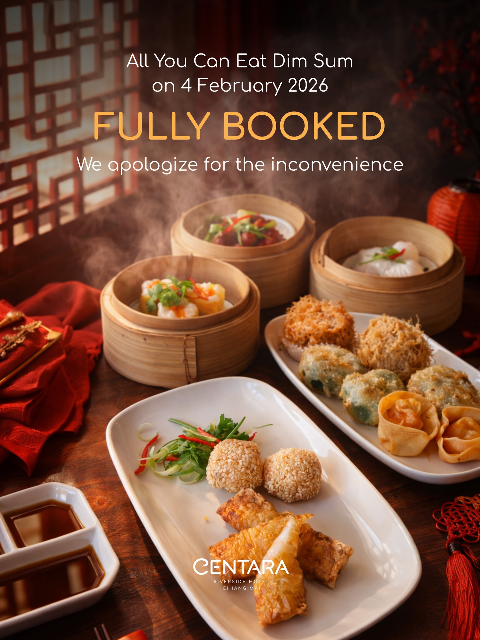 Centara - เรียนแจ้งลูกค้าทุกท่าน All You Can Eat Dim Sum Lunch ในวันที่ ...