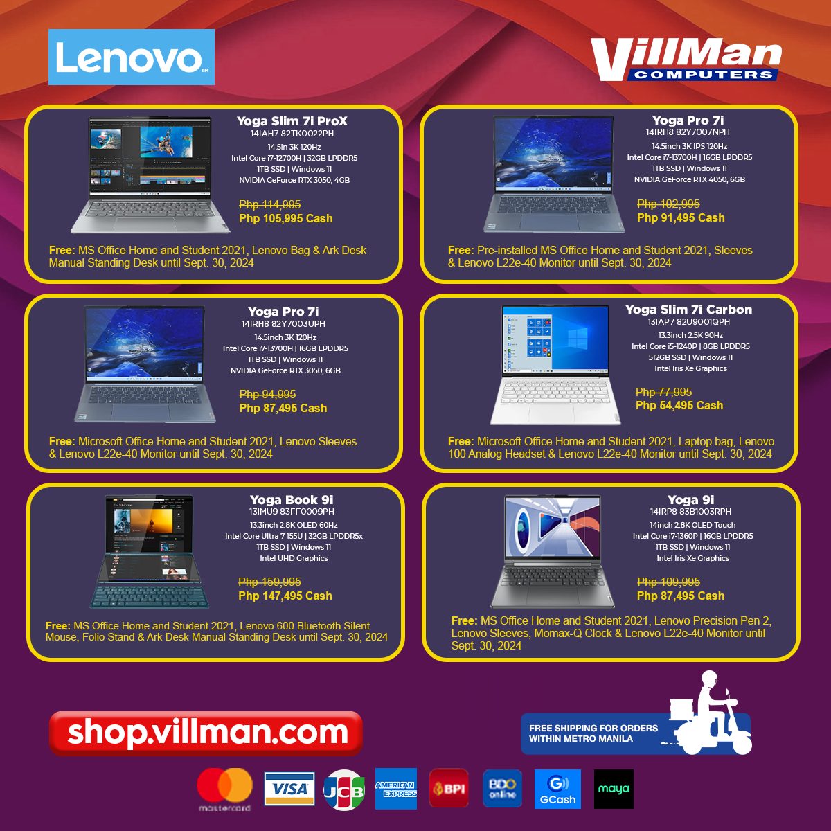 VillMan - Yoga Slim 7i ProX 82TK0022PH: https://shop.villman.com ...