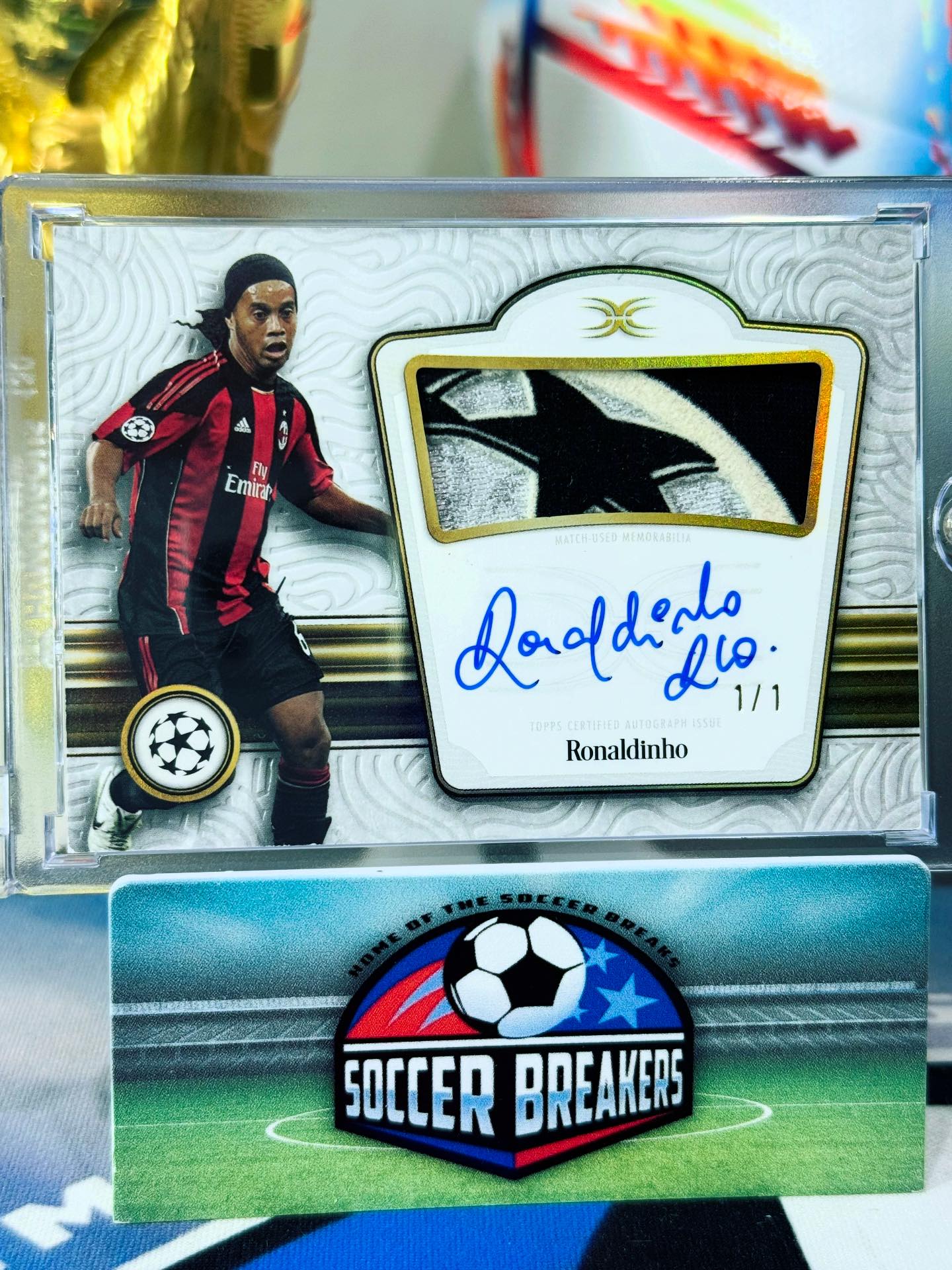 Topps TOTAL FOOTBALL ロナウジーニョ　1/1 Ronaldinho 1/1 from Definitive 🤩 Congrats, Steve !