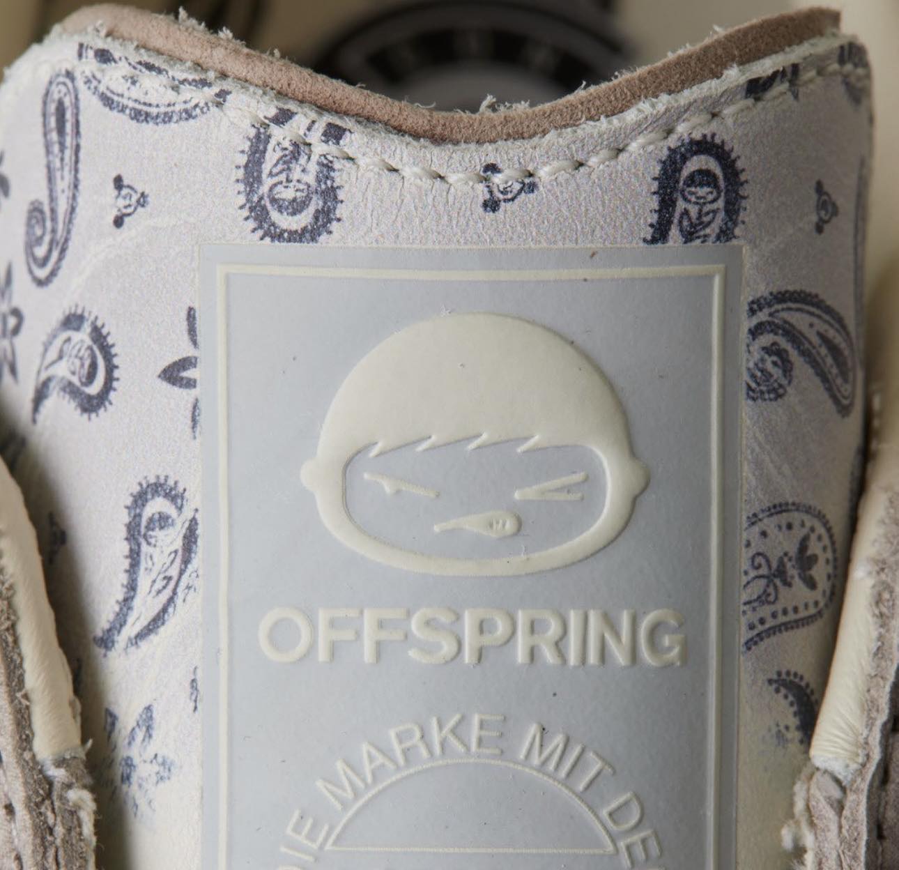 New adidas Consortium + OFFSPRING “Paisley” Samba OG with wear
