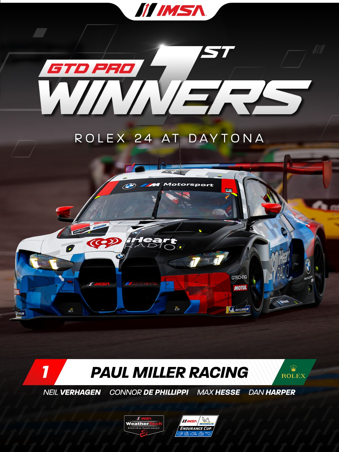 IMSA - Congratulations to the No. 1 Paul Miller Racing Team on winning ...