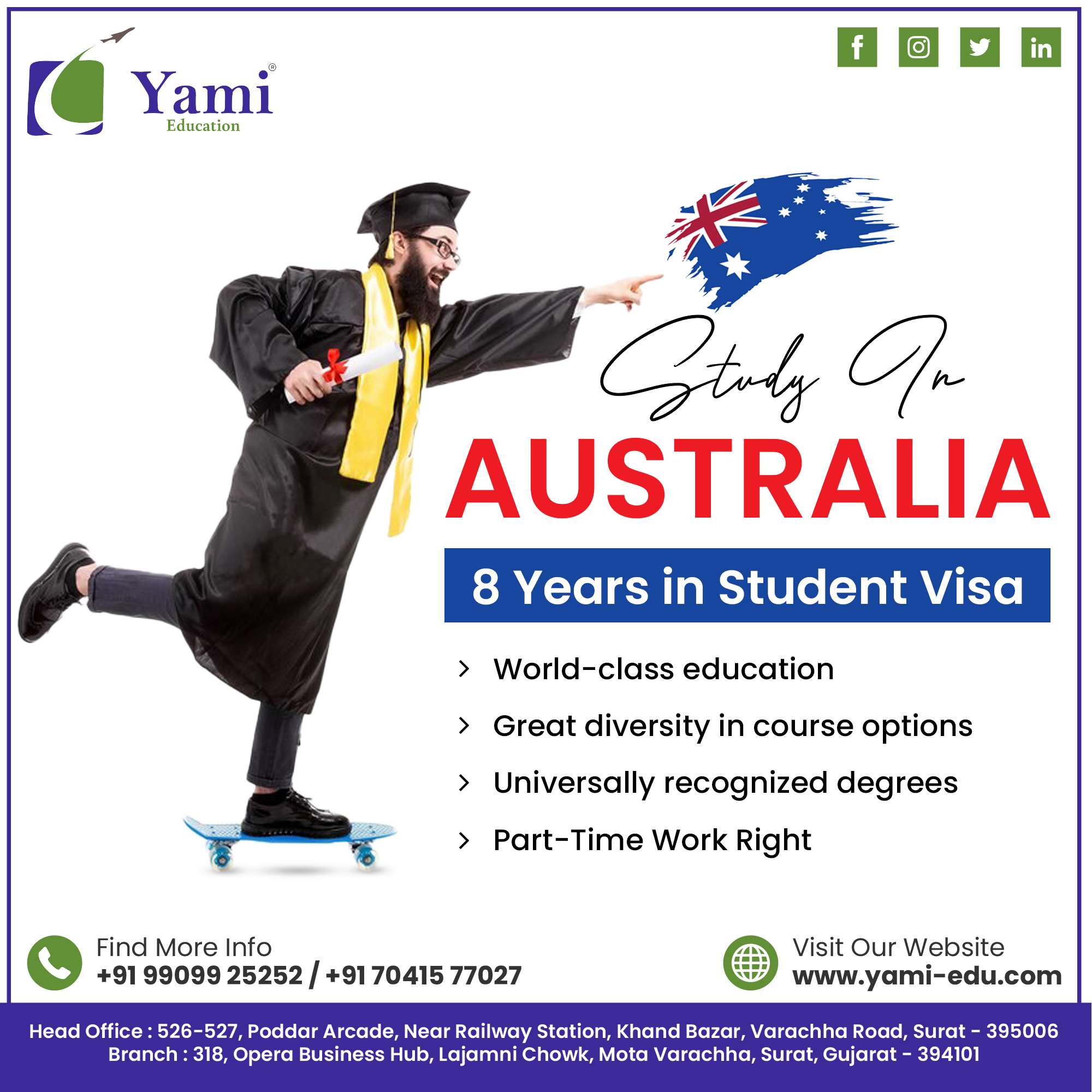 Yami Education - Study In Australia 8 Years in Student...
