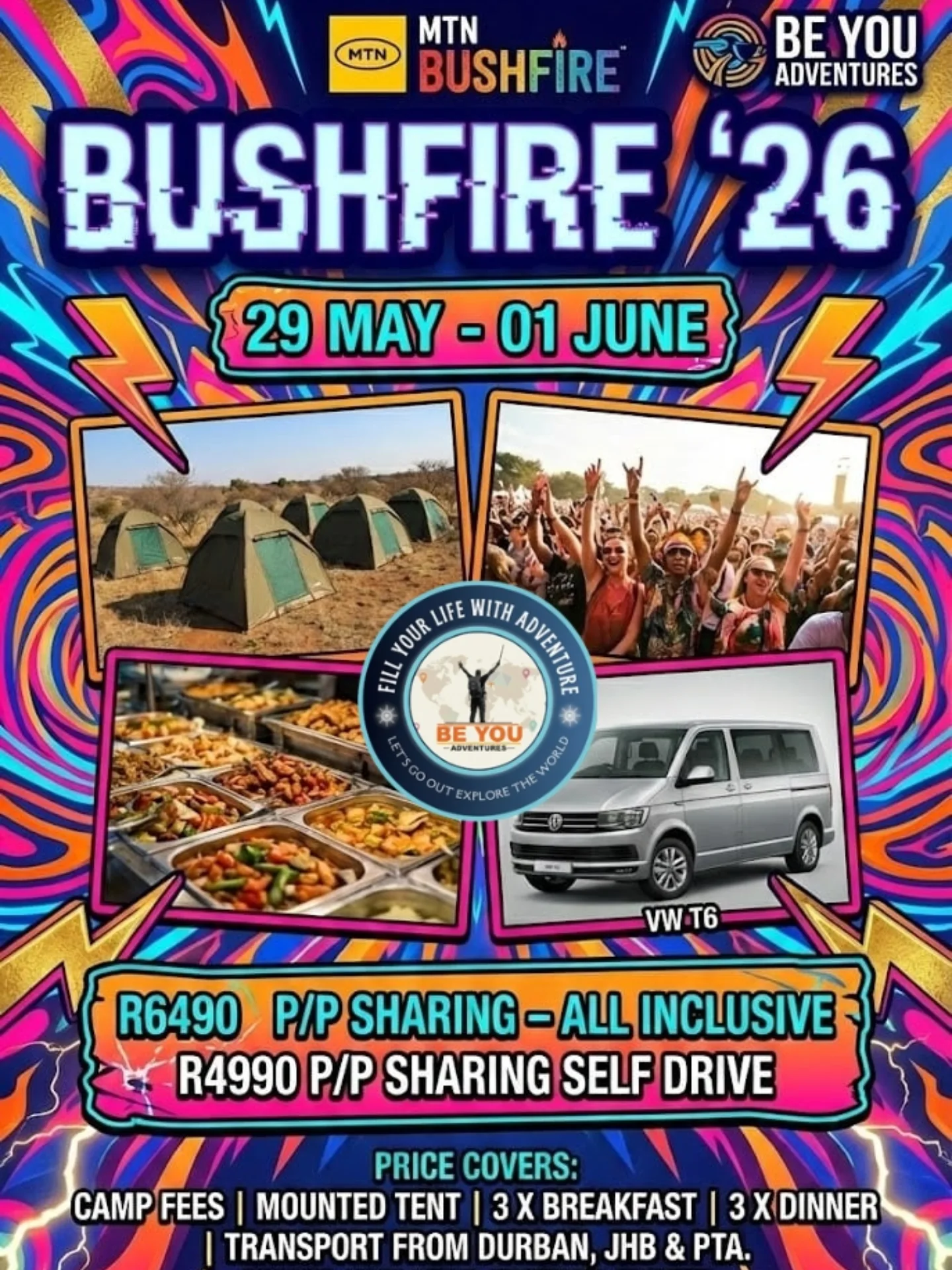 🔥🇸🇿 *MTN Bushfire 2026 with Be You... - Be You Adventures | Facebook