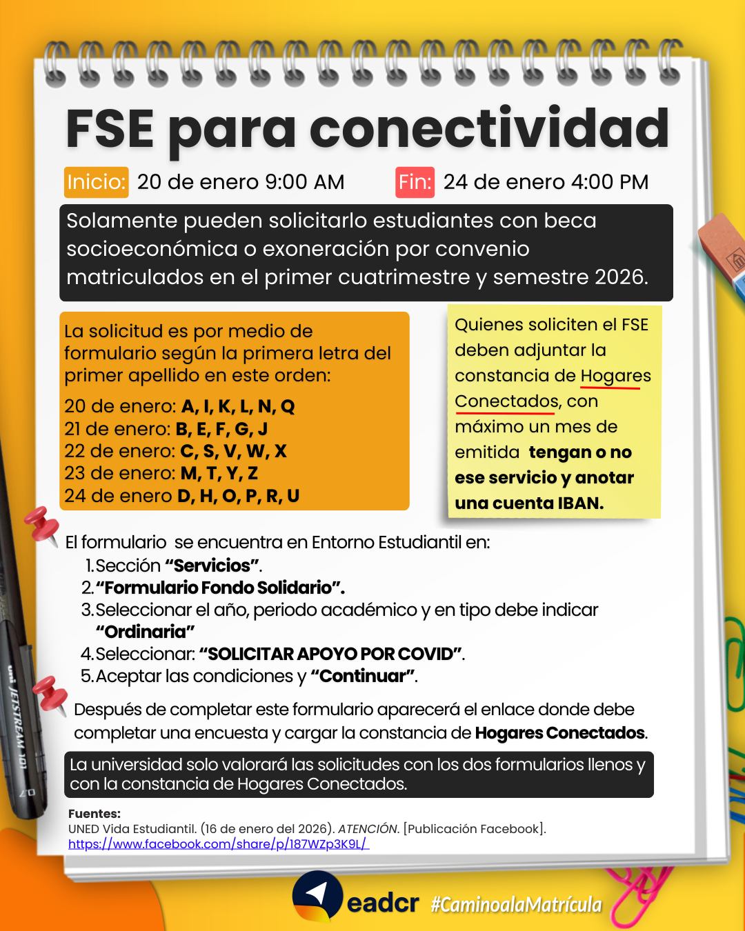 @seguidores Ya hay fechas para... - Educación a Distancia CR | Facebook