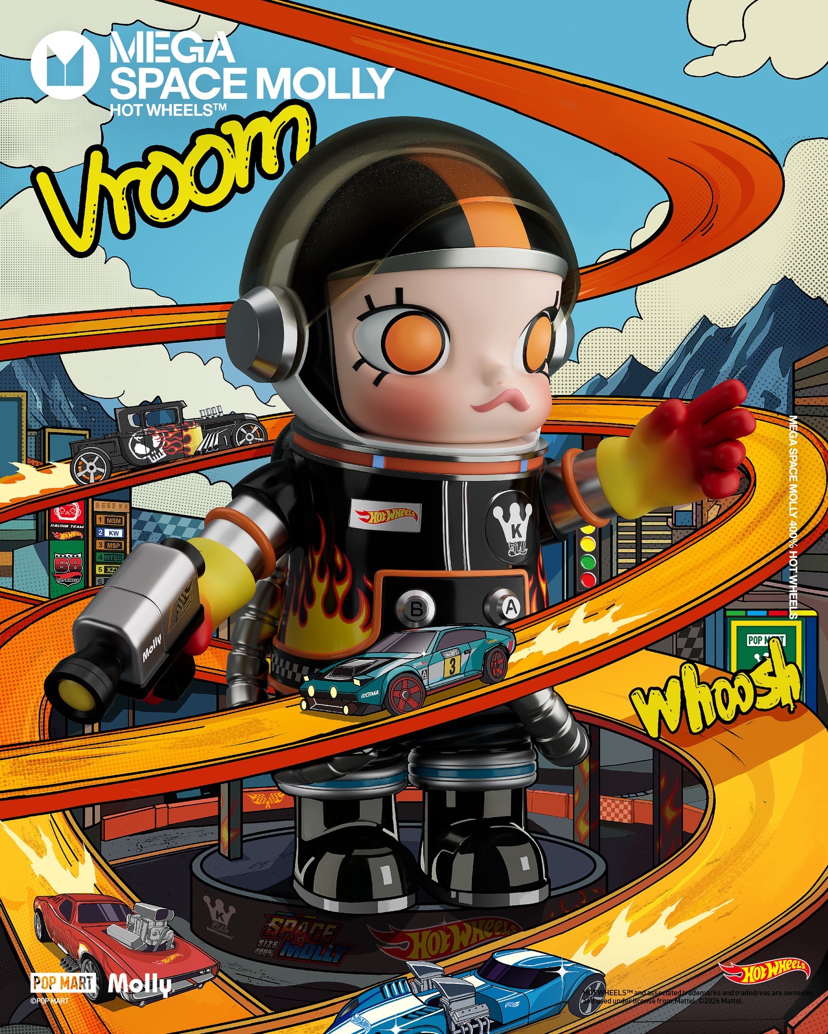 MEGA SPACE MOLLY 400% HOT WHEELS™ Built for Speed. Turbo-charged 