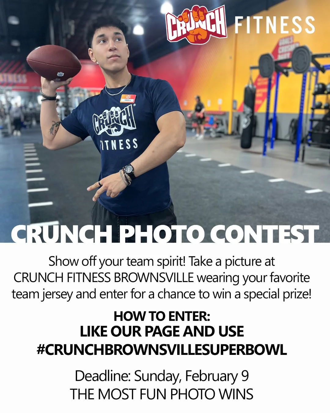 Crunch - 🏈📸 Crunch Super Bowl Photo Contest! 📸🏈 Show off your team ...