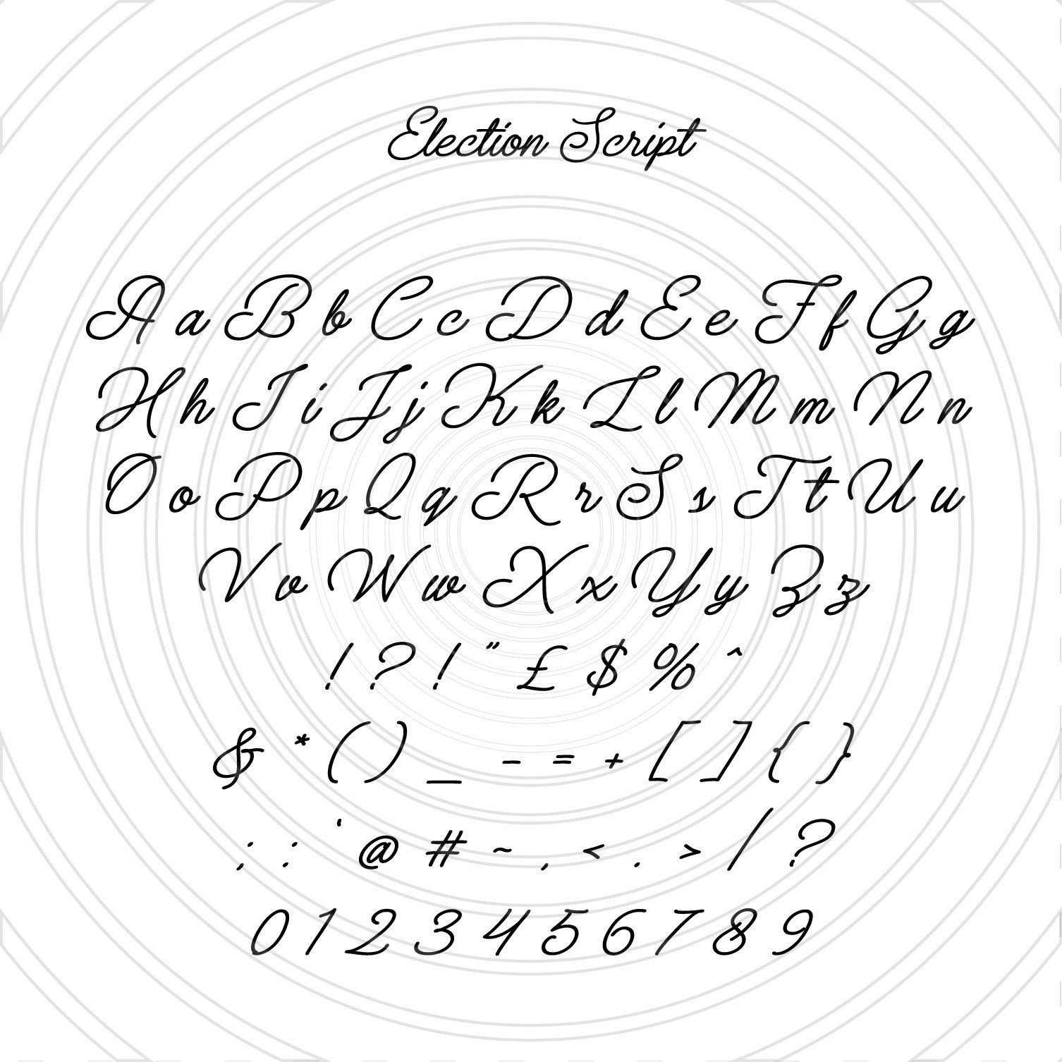 Cursive Calligraphy Fonts Alphabet