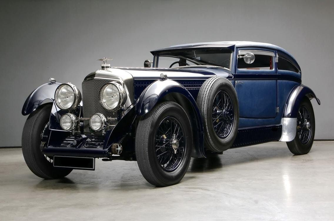 1/18 MINICHAMPS - BENTLEY - 6-1/2 LITRE GURNEY NUTTING BLUE TRAIN