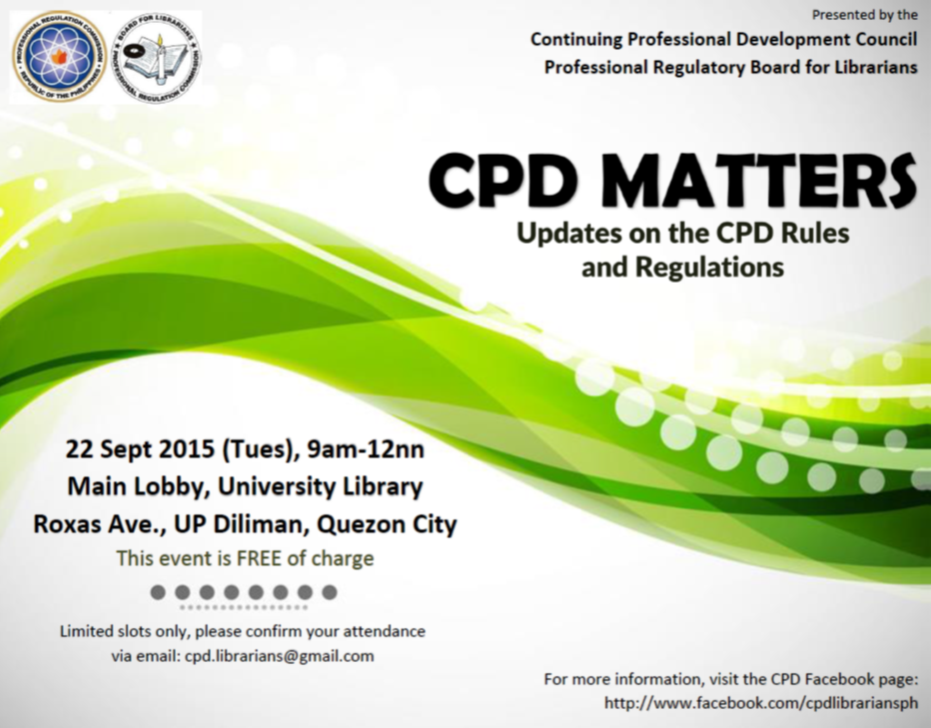 Board - Inviting library association officers, CPD providers ...