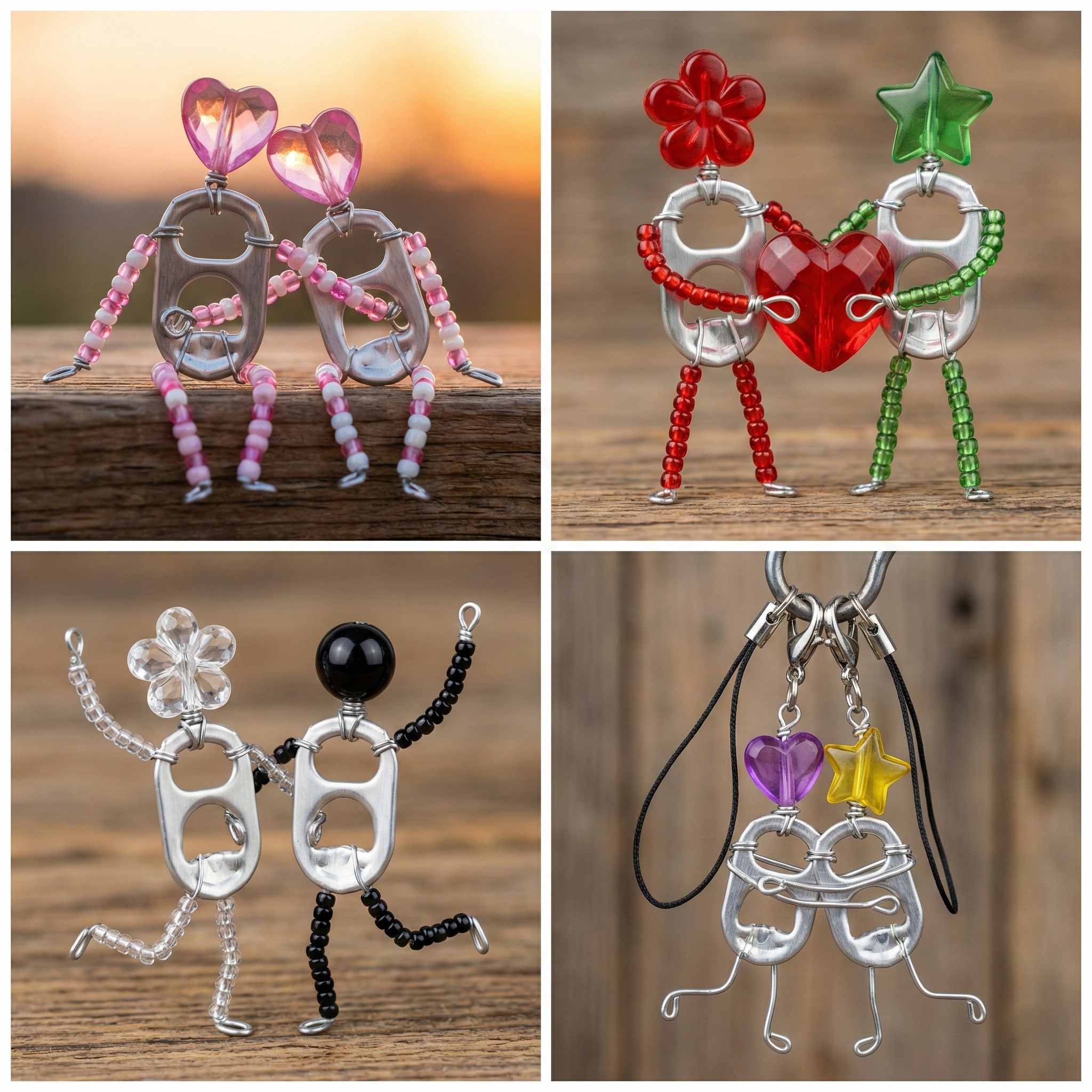 MOTON DESIGN STUDIO アクセサリーアクリルトレーCIBONE BL: Celebrate connection with these charming soda tab couples