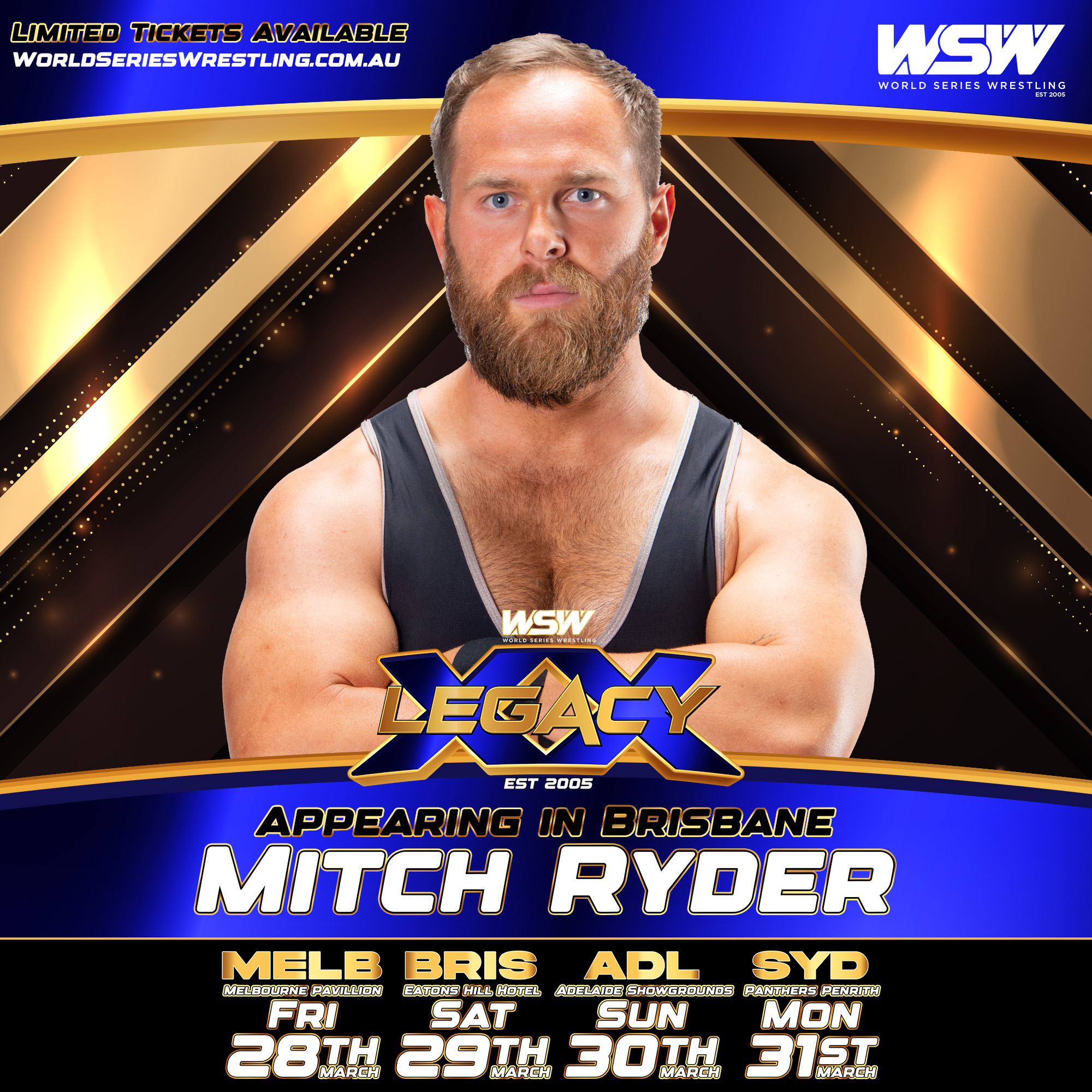 The one and only MITCH RYDER is... - World Series Wrestling | Facebook