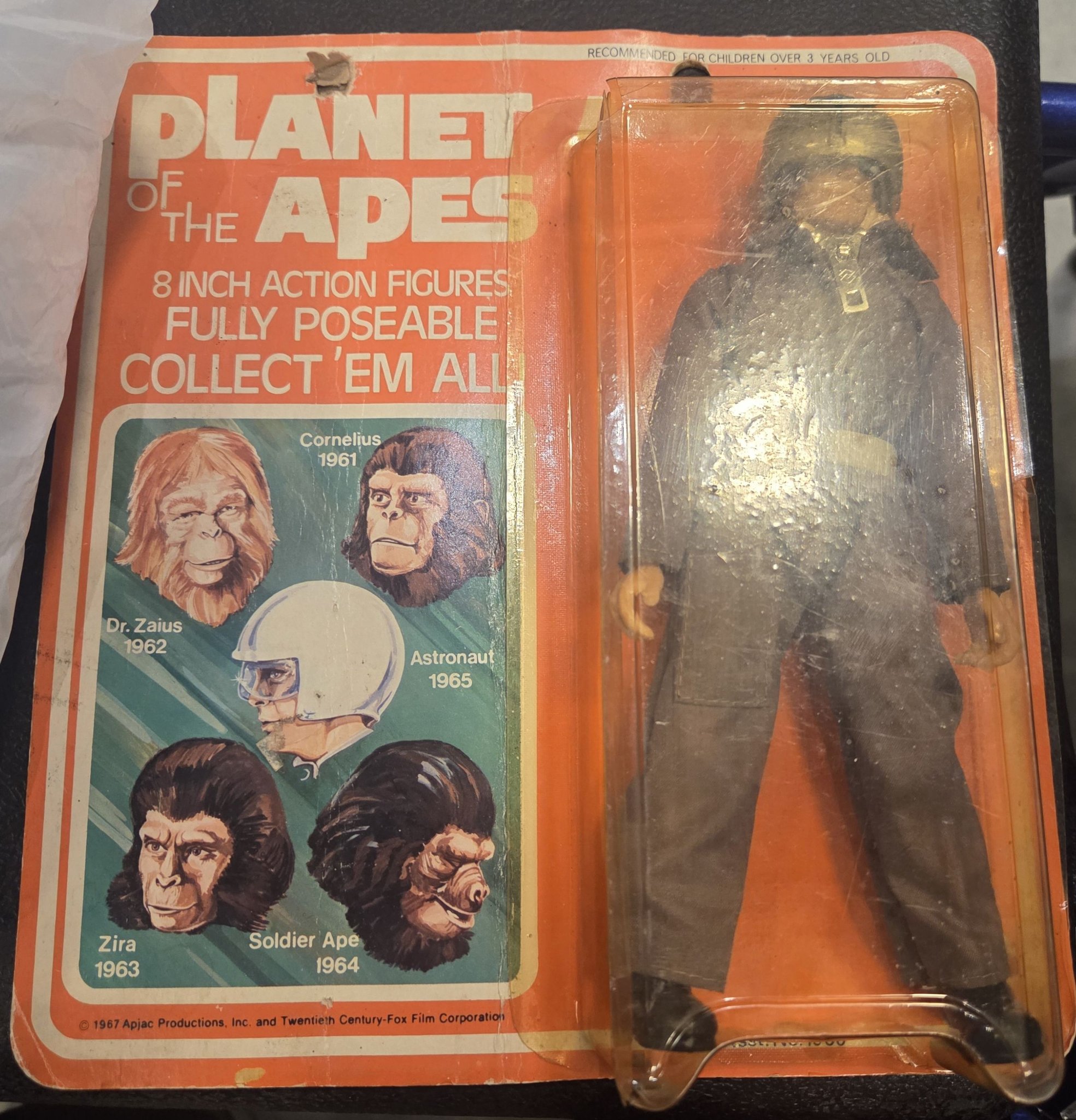 猿の惑星　Astronaut 1972年製フィギュア　mego社製 The Astronaut figure from Mego's Planet of the Apes line was