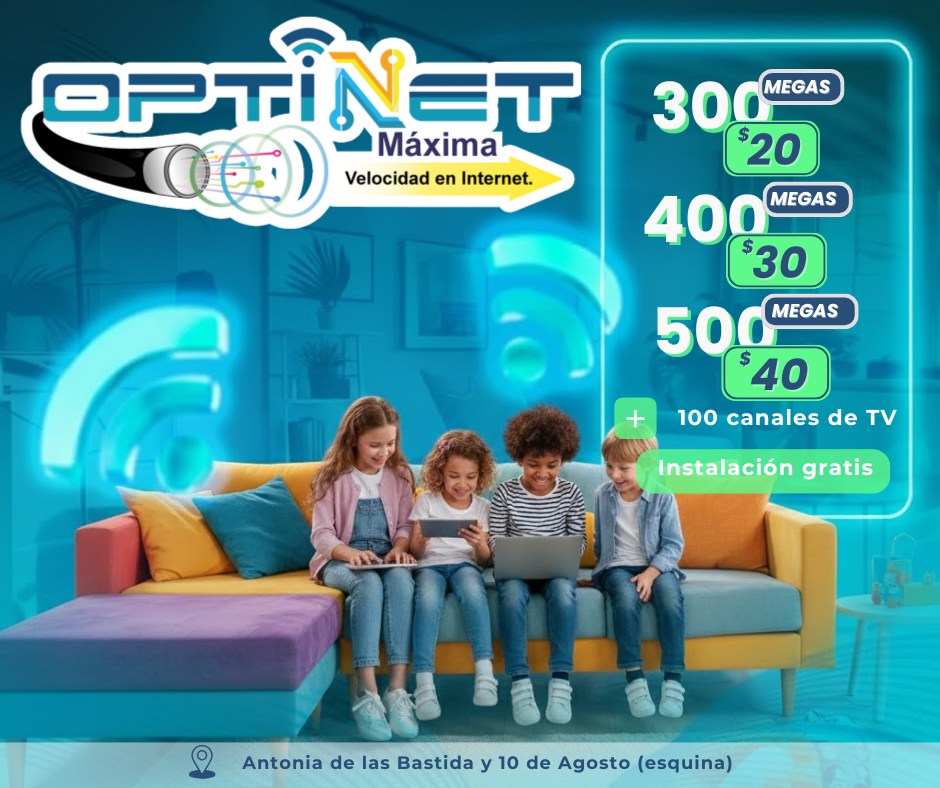 Optinet - Internet de máxima velocidad | Montalvo