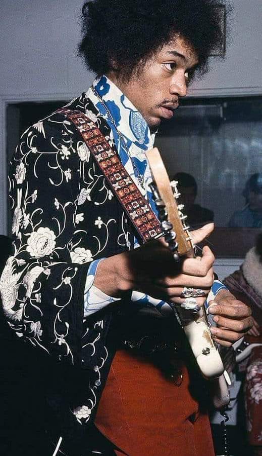 Jimi Hendrix in the studio, 1969