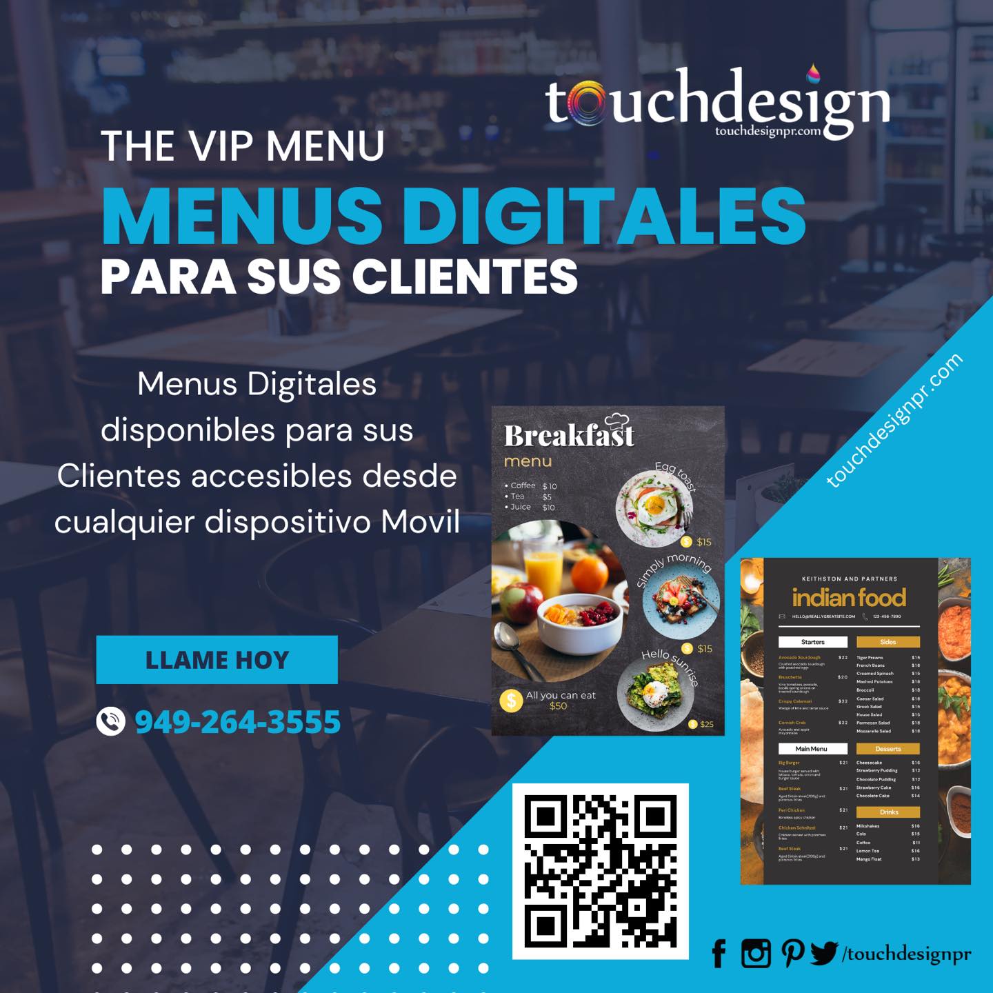 Touch Design - The VIP Menu por Touch Design! Menus...