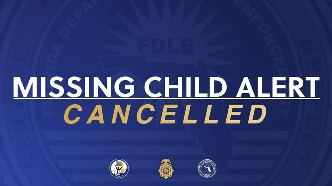 This is a cancellation to the Florida Missing Child - Spectrum