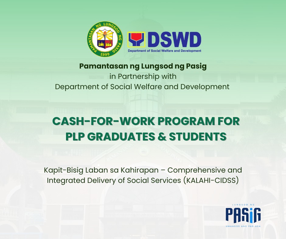 NOW OPEN: 150 SLOTS... - Pamantasan ng Lungsod ng Pasig | Facebook