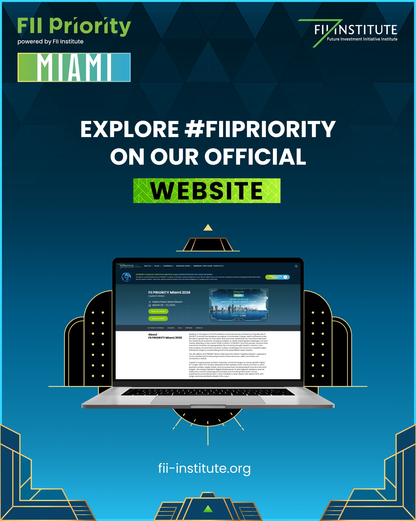FII Institute - #FIIPRIORITY Miami 2026 Summit will take... | Facebook