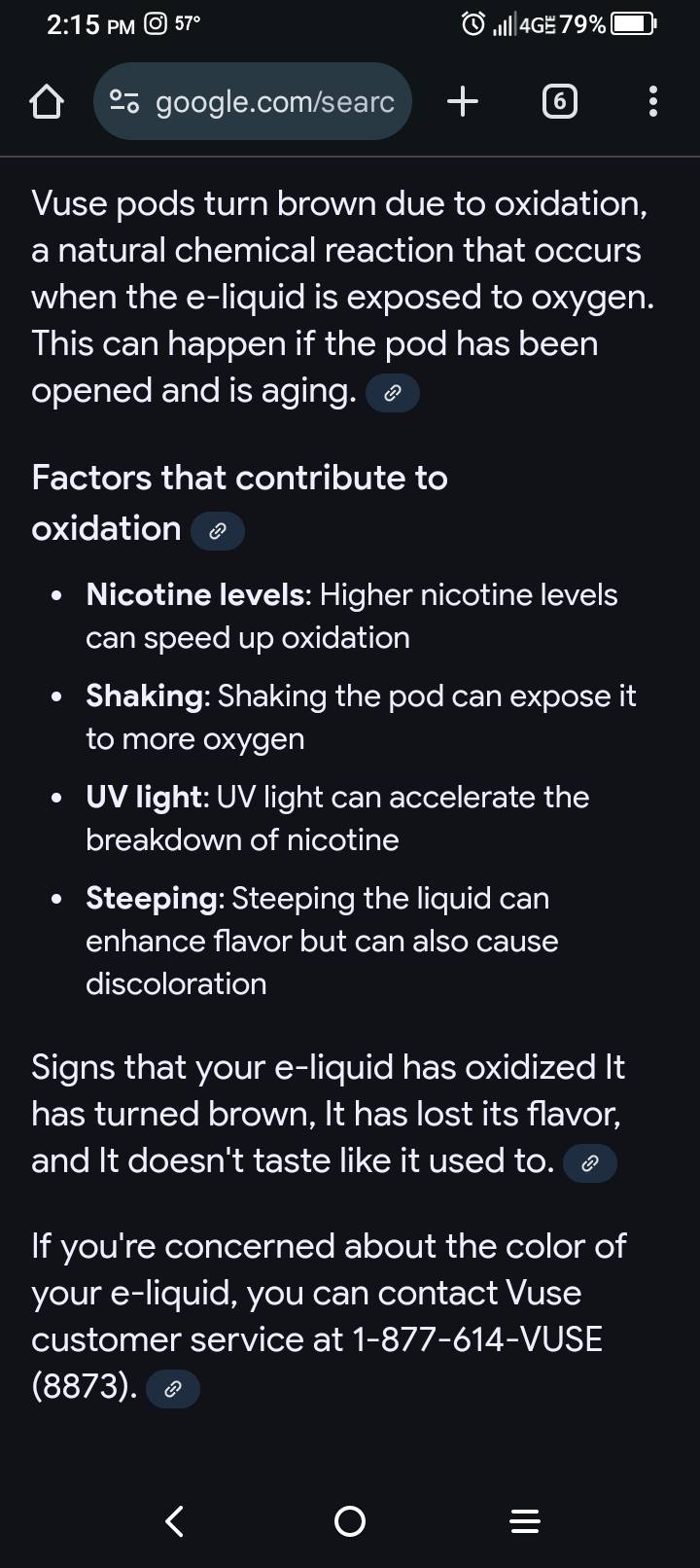 why do vuse pods turn brown Posting anonymously because I work for the company. But I'm also a user Vaping Flavor:Grape Blow Pop How Long Does Vape