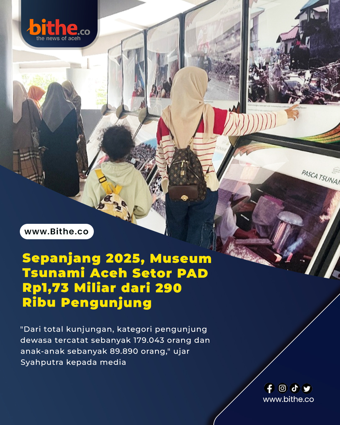 Bithe.co - BITHE.co – Museum Tsunami Aceh mencatat jumlah pengunjung ...