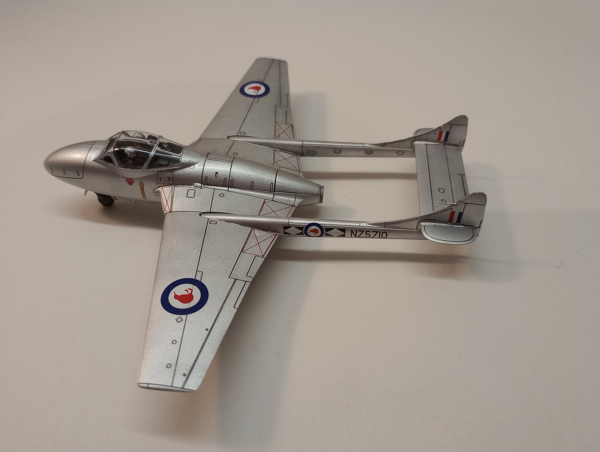 Plans Et Templates Imprimés Pour Avion RC DH Vampire F/F 40 Wingspan - Modélisme Aéronautique - Neuf