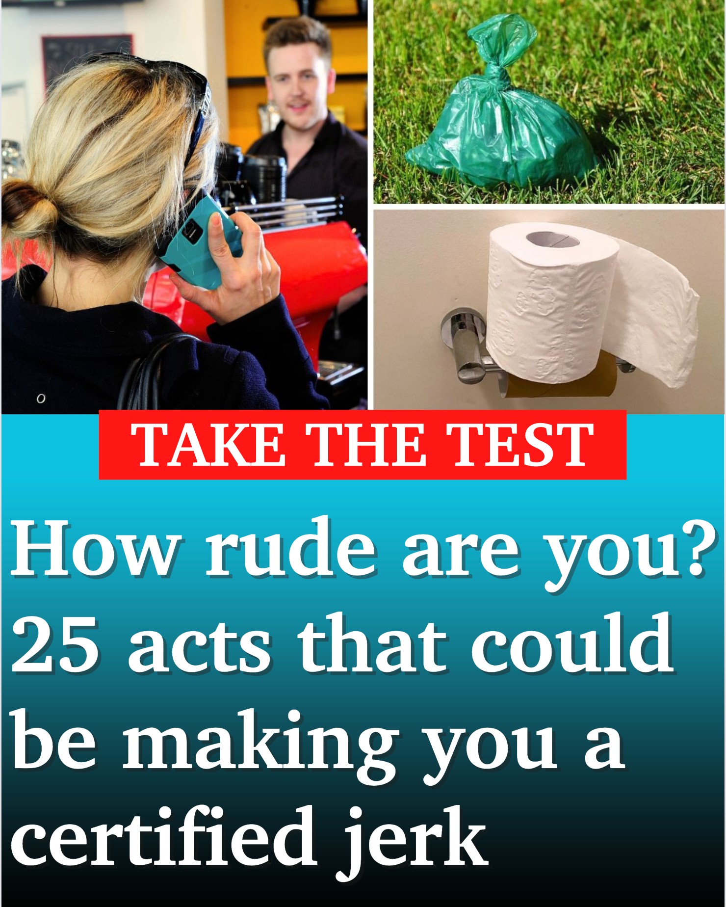 Cairns - Not putting your trolley back, leaving the toilet seat up ...