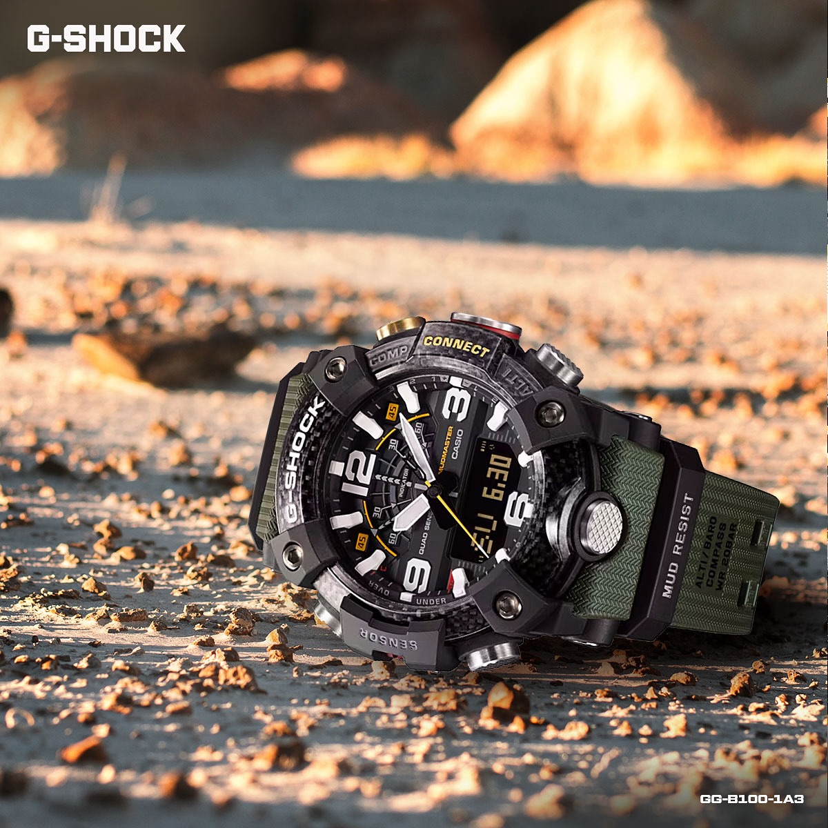 CASIO G-SHOCK MUDMASTER G GG-B100-1A3DR Quad Sensor G Shock Gg 