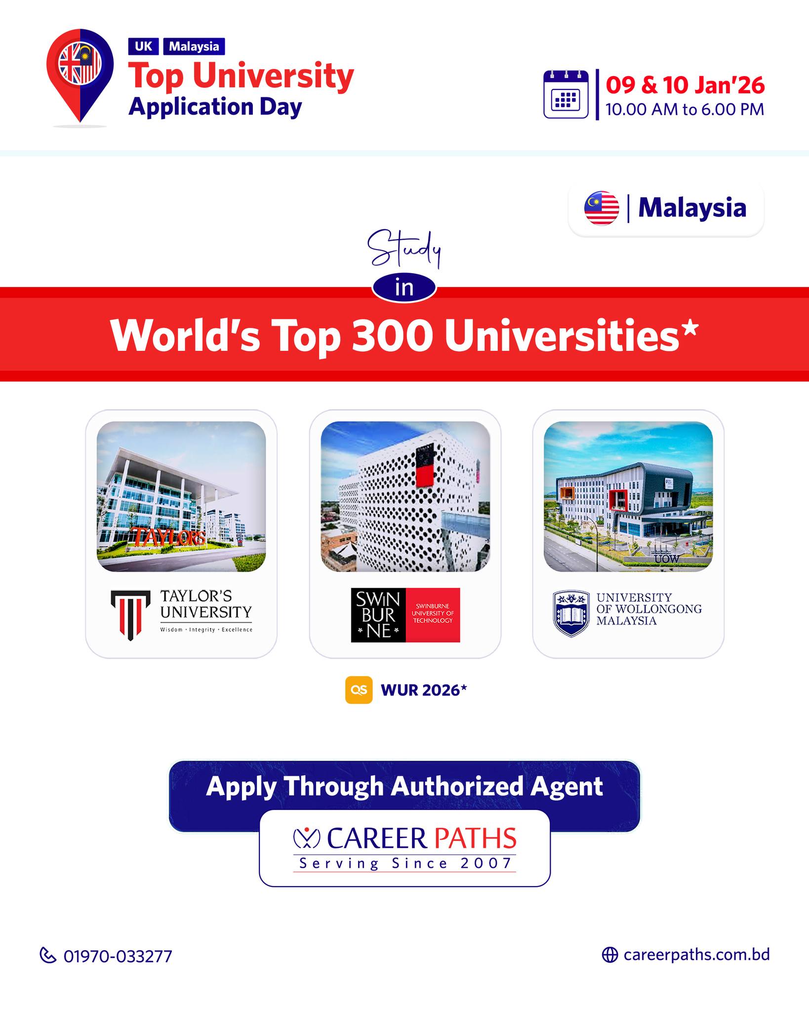 Career - 🎓 Study at World's Top 300 Universities in Malaysia (QS WUR ...