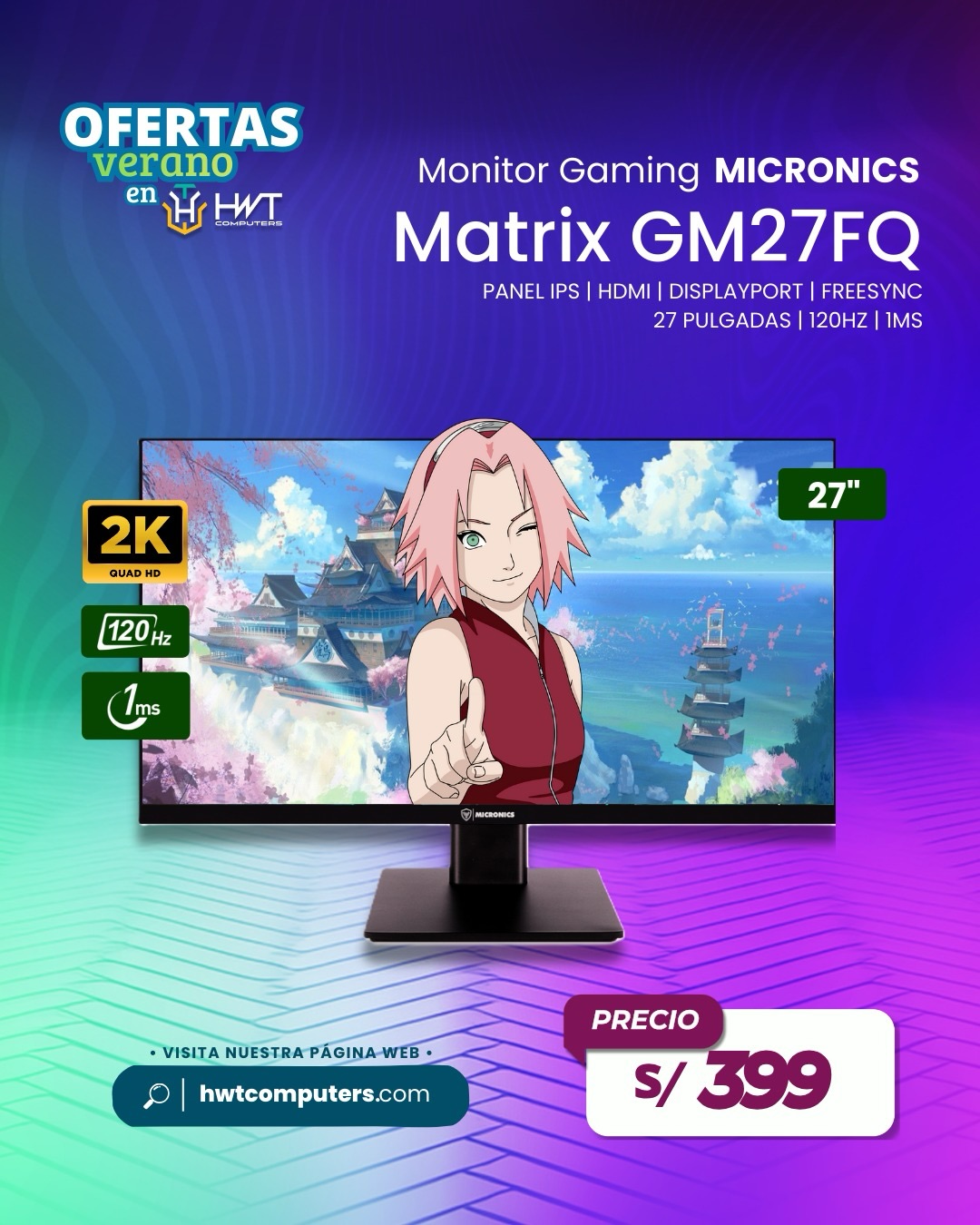 HWT Computer - 👑 Monitores versátiles que se adaptan a tu... | Facebook