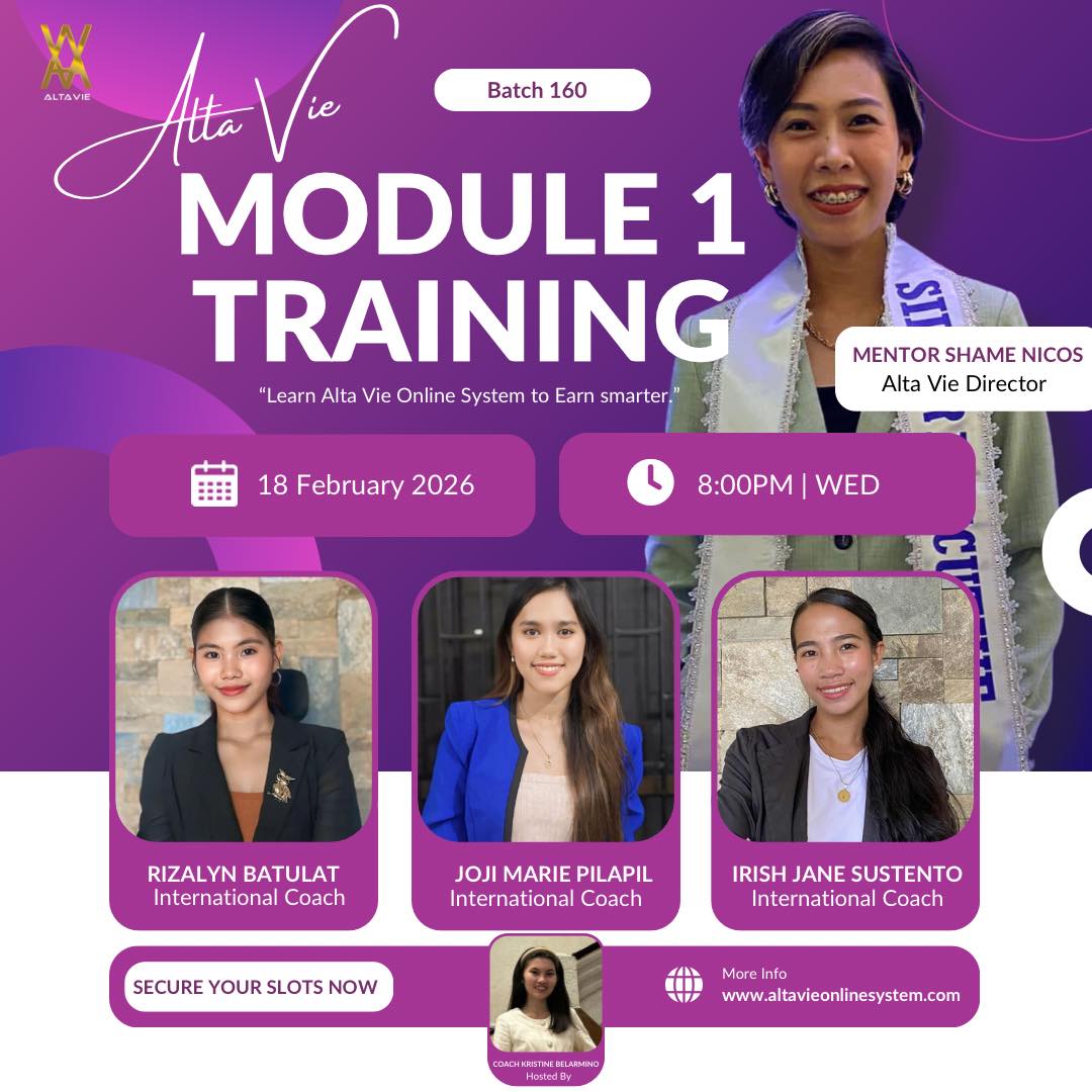 ALTA VIE - Congratulations Module 1 Batch 158 Graduates!... | Facebook