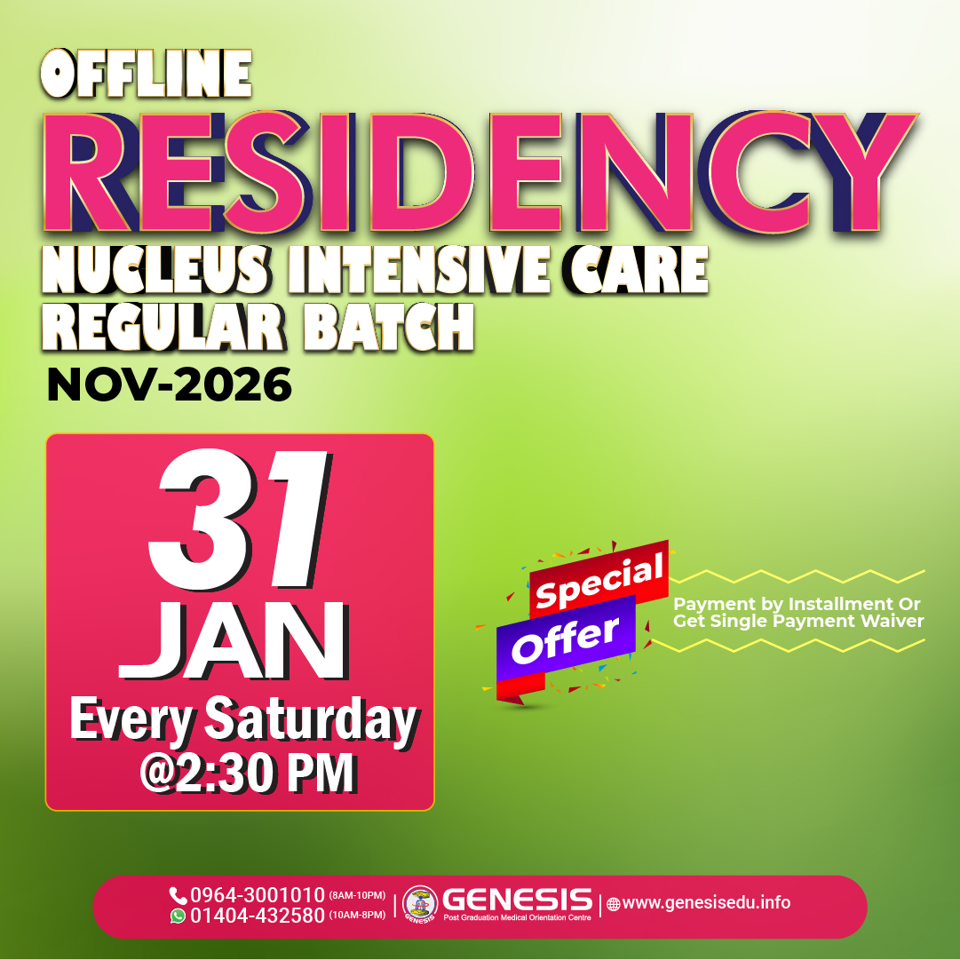 🎀 New Combined Batch 🎀 📢 Batch... - GENESIS PG entrance | Facebook