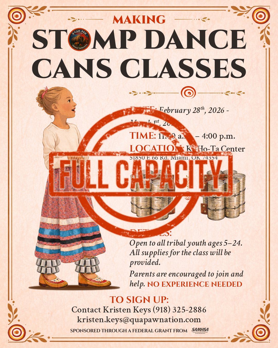 The Quapaw - Quapaw Nation Youth Program is hosting Making Stomp Dance ...