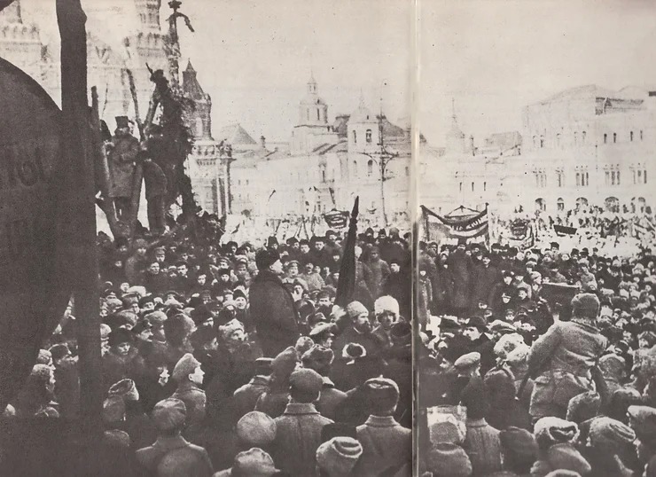 The Left - Lenin speaks at the funeral of Yakov Sverdlov, March 18 1919 ...