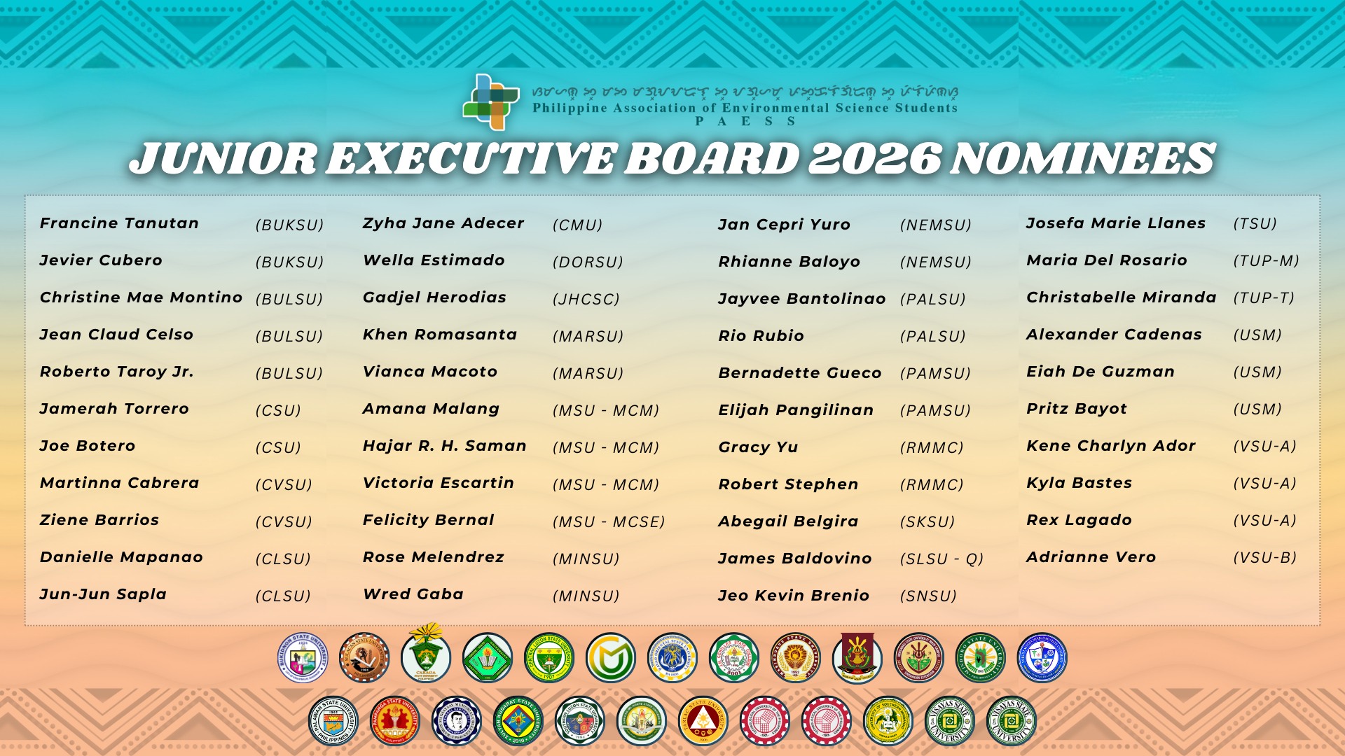 Philippine - 💼| Junior Executive Board 2026 💼| Accepted Nominees ...