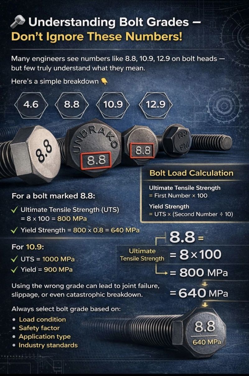 Ammonia - Bolt Grades Explained (4.6 | 8.8 | 10.9 | 12.9) — Know the ...