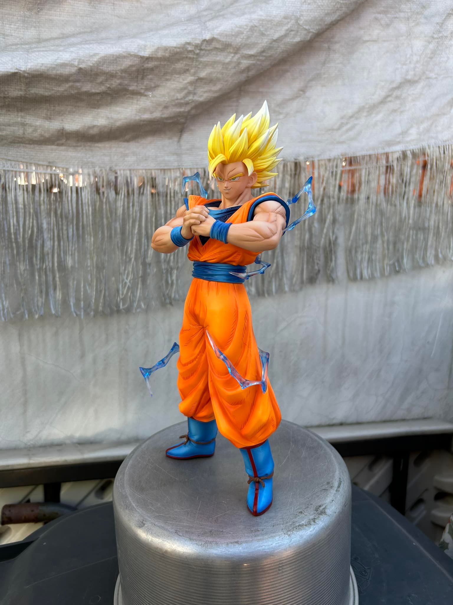 Statua Manga 45CM Figurina Dragon DK Son Goku Danni da Battaglia Super Saiyan Figura Giocattoli PVC Anime