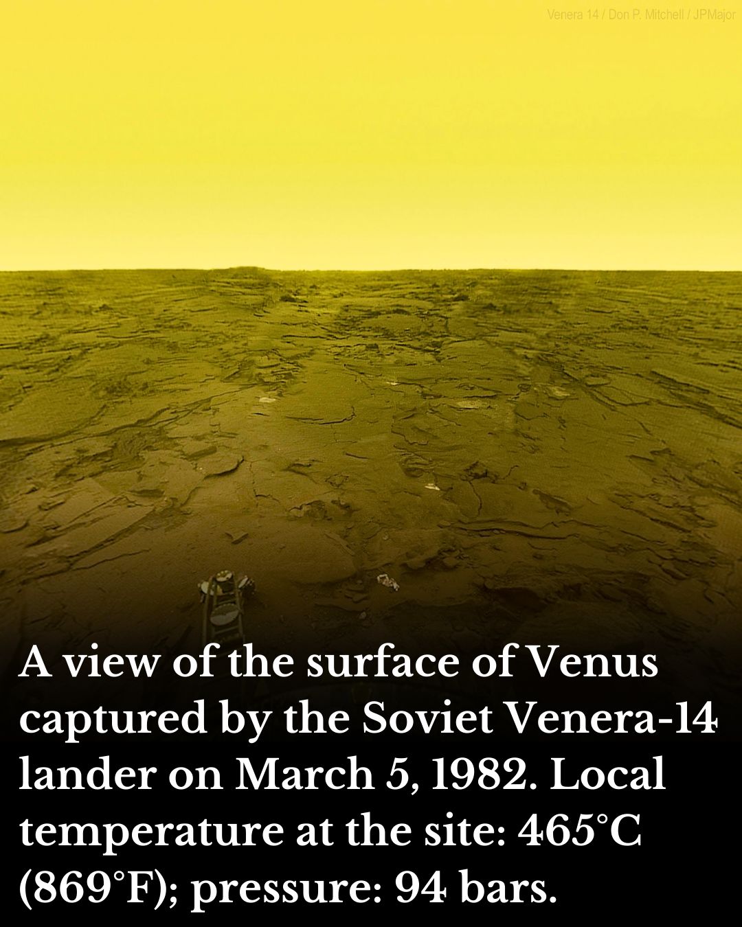 星の砂② On March 5, 1982, the Soviet Venera 14 lander provided some of the