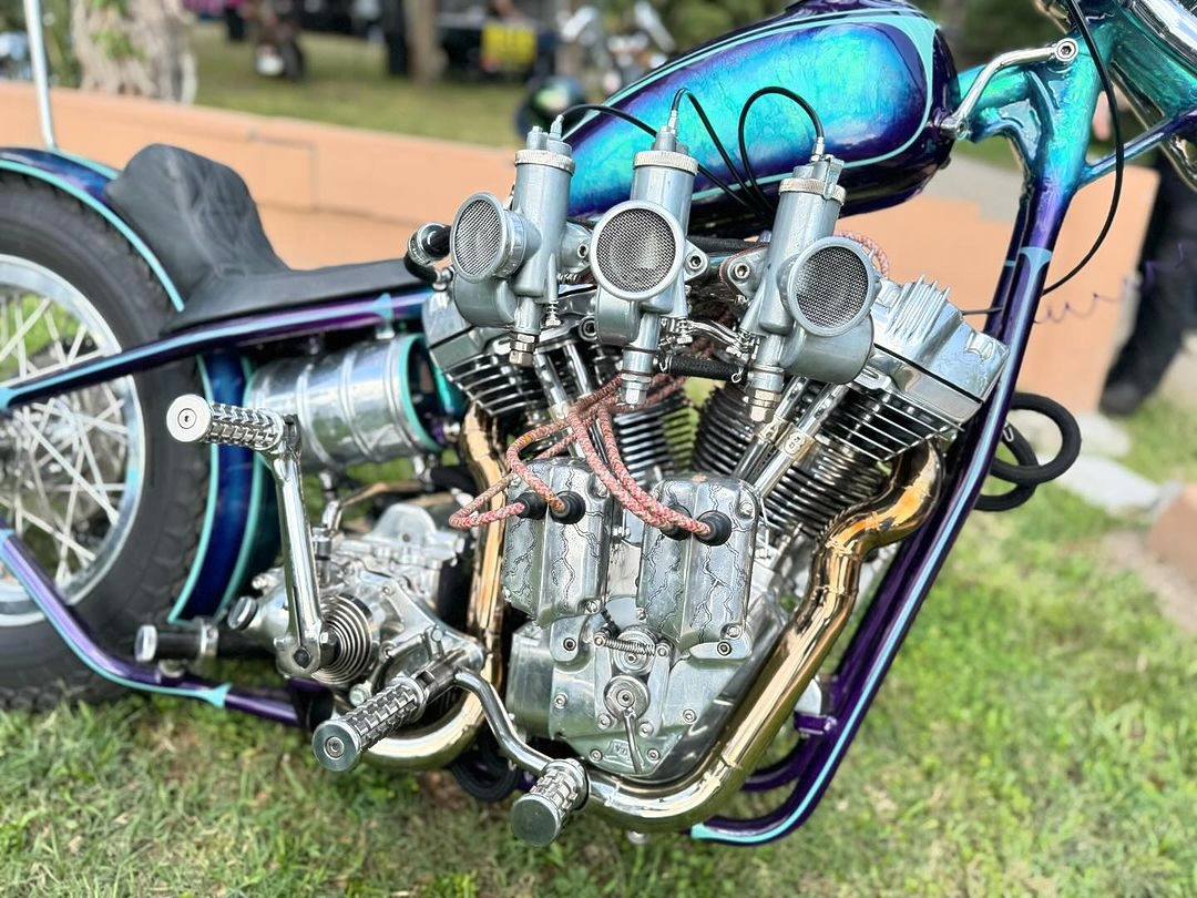 The #fna8 set up at the... - FNA Custom Cycles